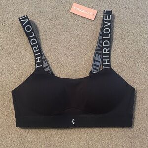 NWT ThirdLove Black Women's Sports Bra  Size 34B